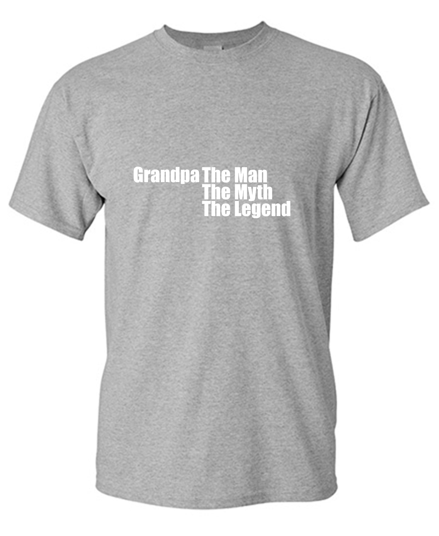 Funny T-Shirts design "Grandpa The Man, The Myth The Legend"