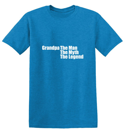 Funny T-Shirts design "Grandpa The Man, The Myth The Legend"