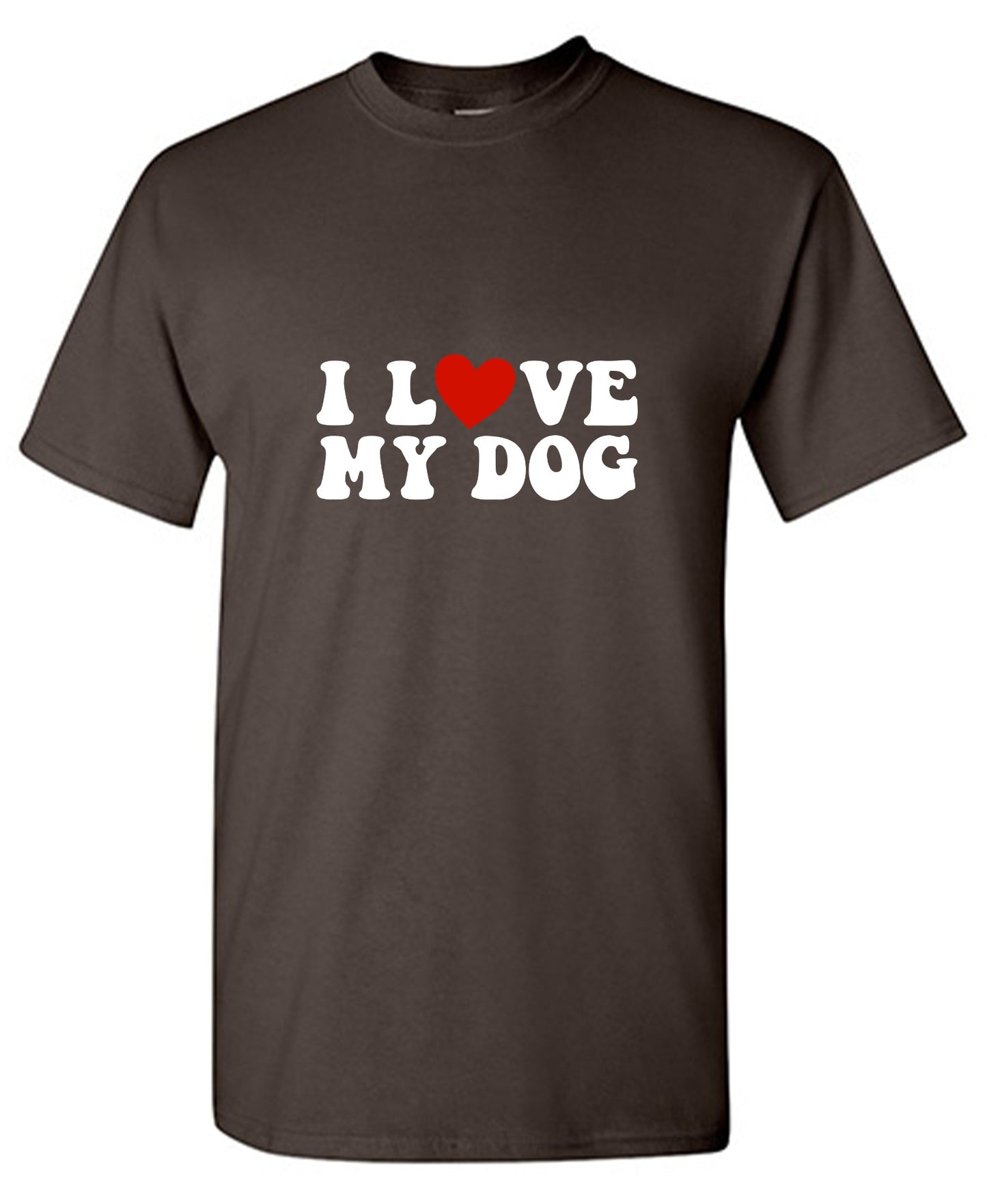 Funny T-Shirts design "I Love my Dog Shirt"