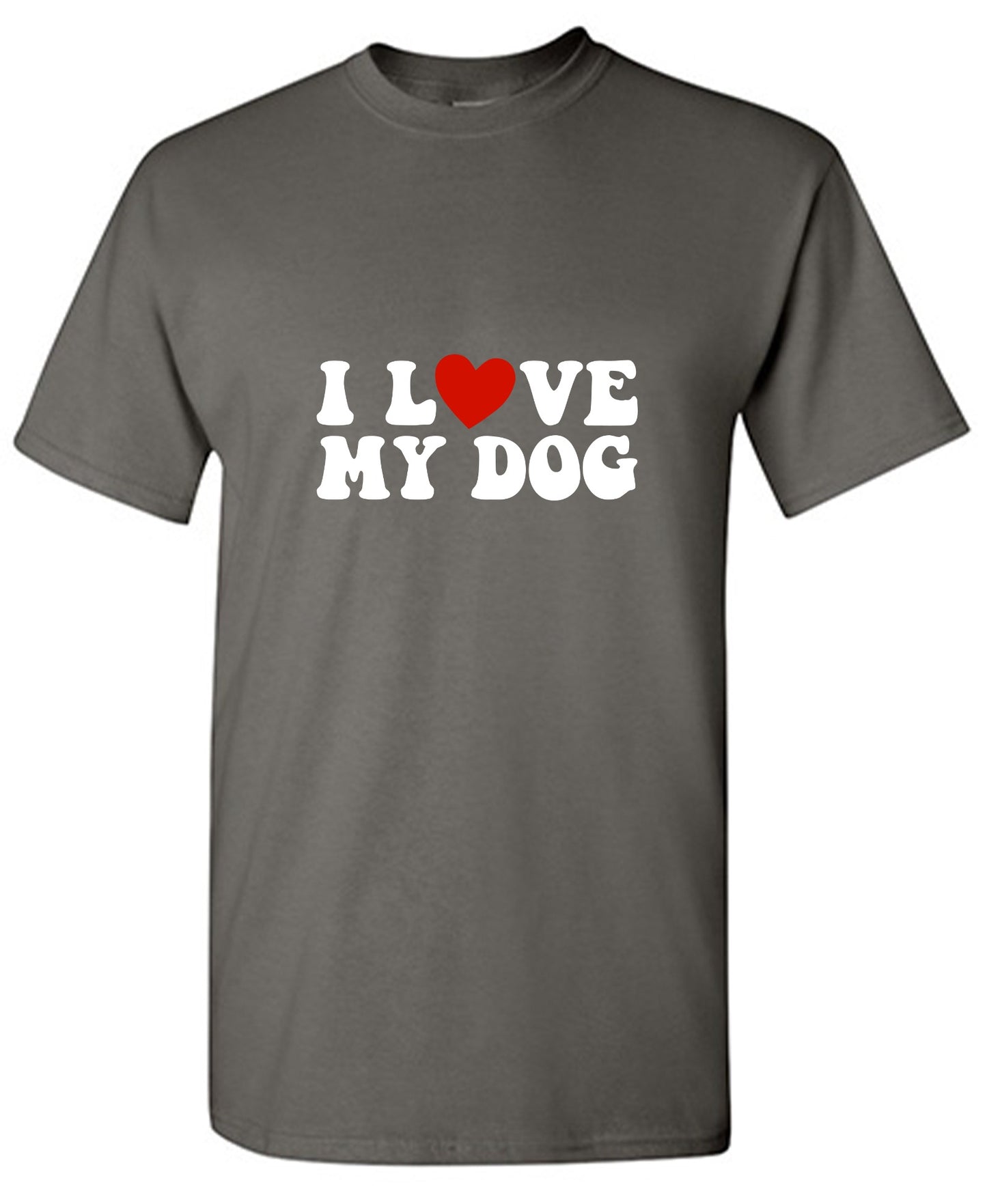 Funny T-Shirts design "I Love my Dog Shirt"