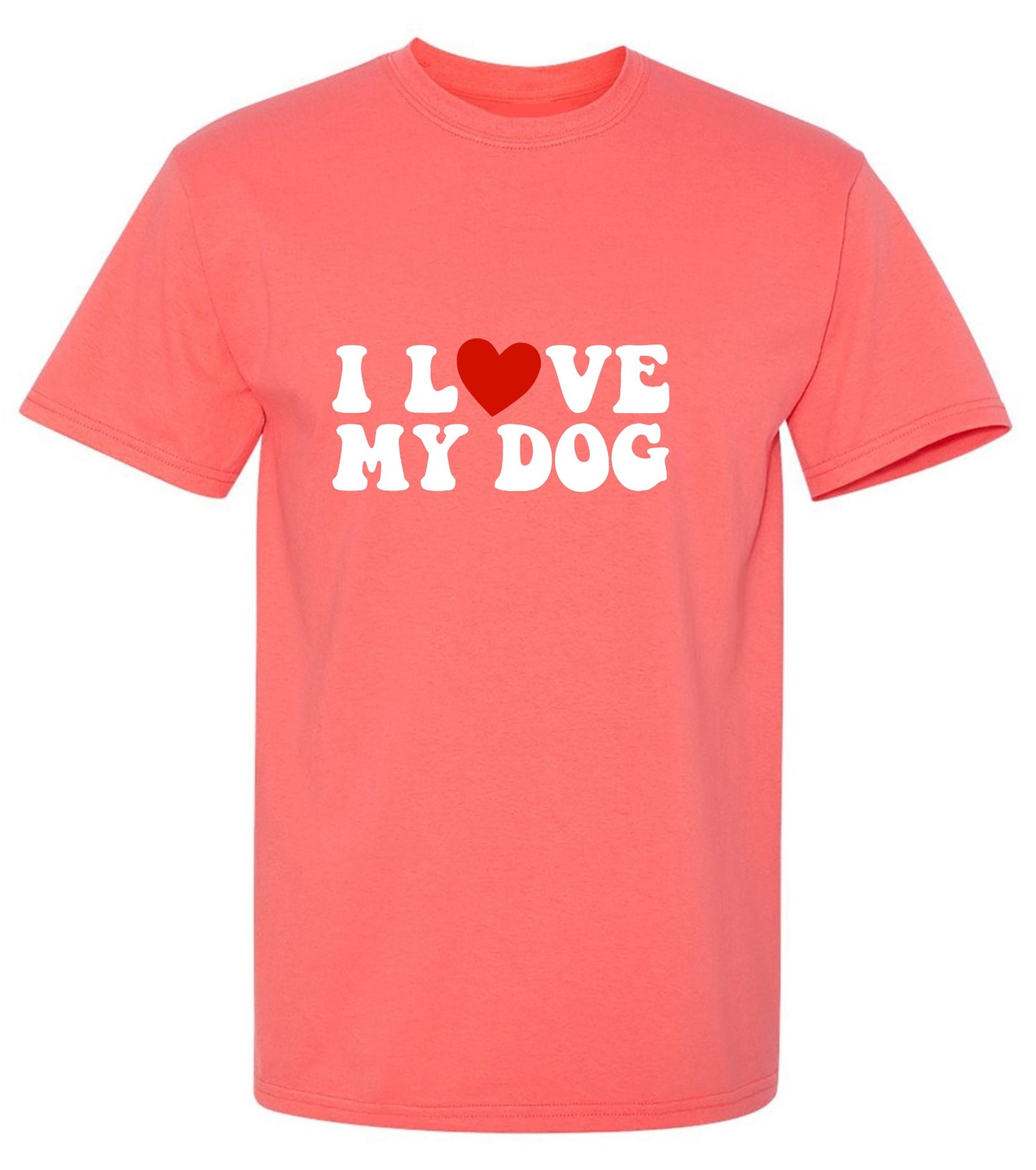 Funny T-Shirts design "I Love my Dog Shirt"