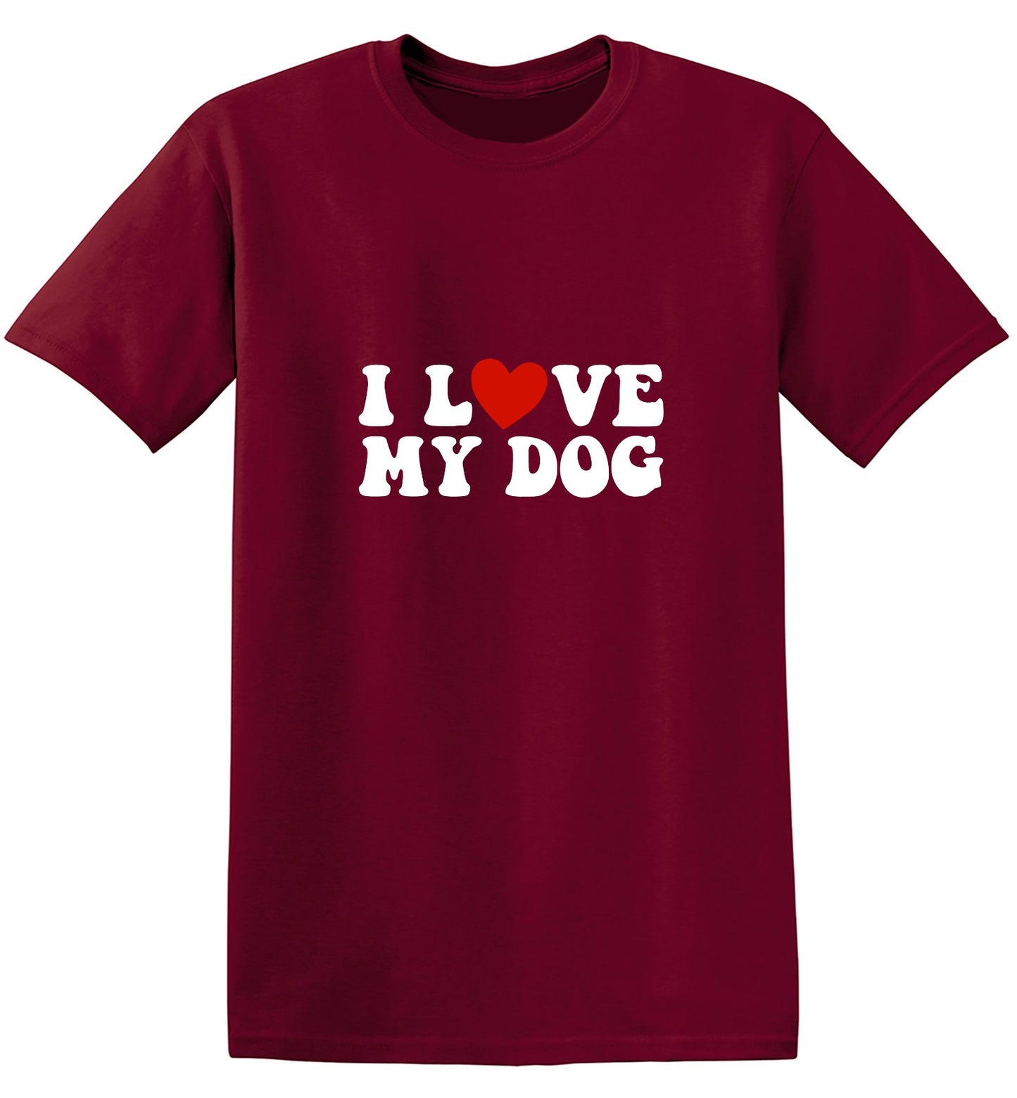 Funny T-Shirts design "I Love my Dog Shirt"