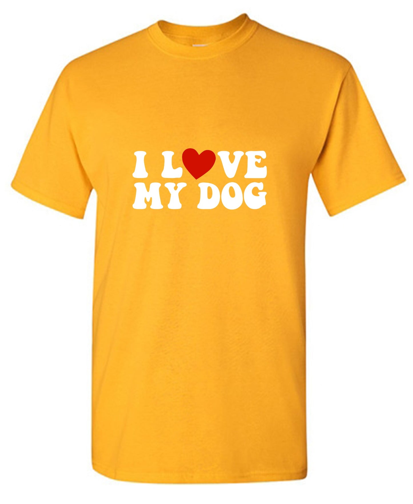 Funny T-Shirts design "I Love my Dog Shirt"
