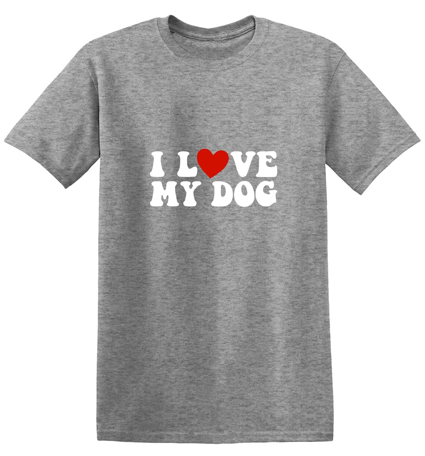 Funny T-Shirts design "I Love my Dog Shirt"
