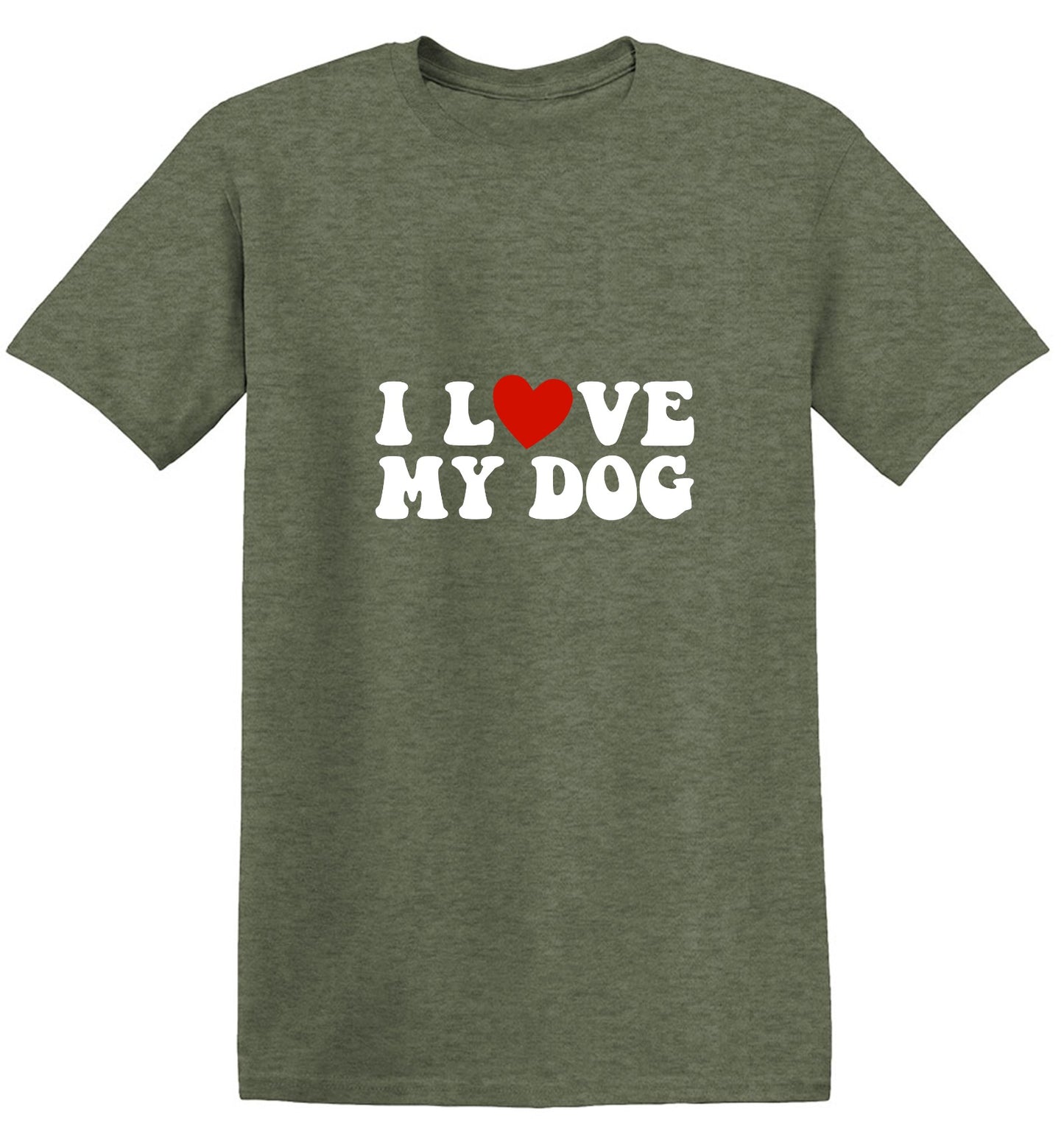 Funny T-Shirts design "I Love my Dog Shirt"