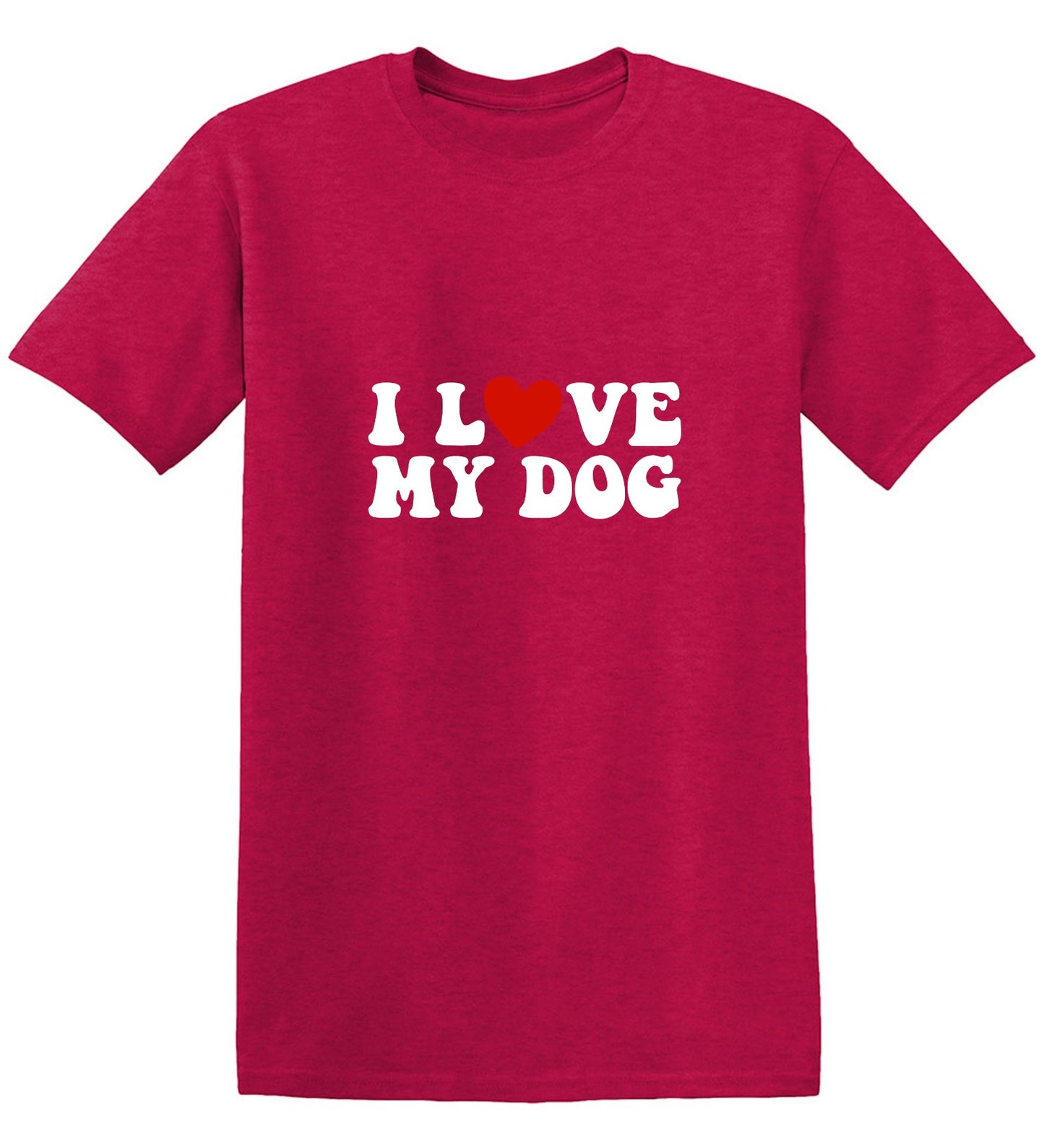 Funny T-Shirts design "I Love my Dog Shirt"
