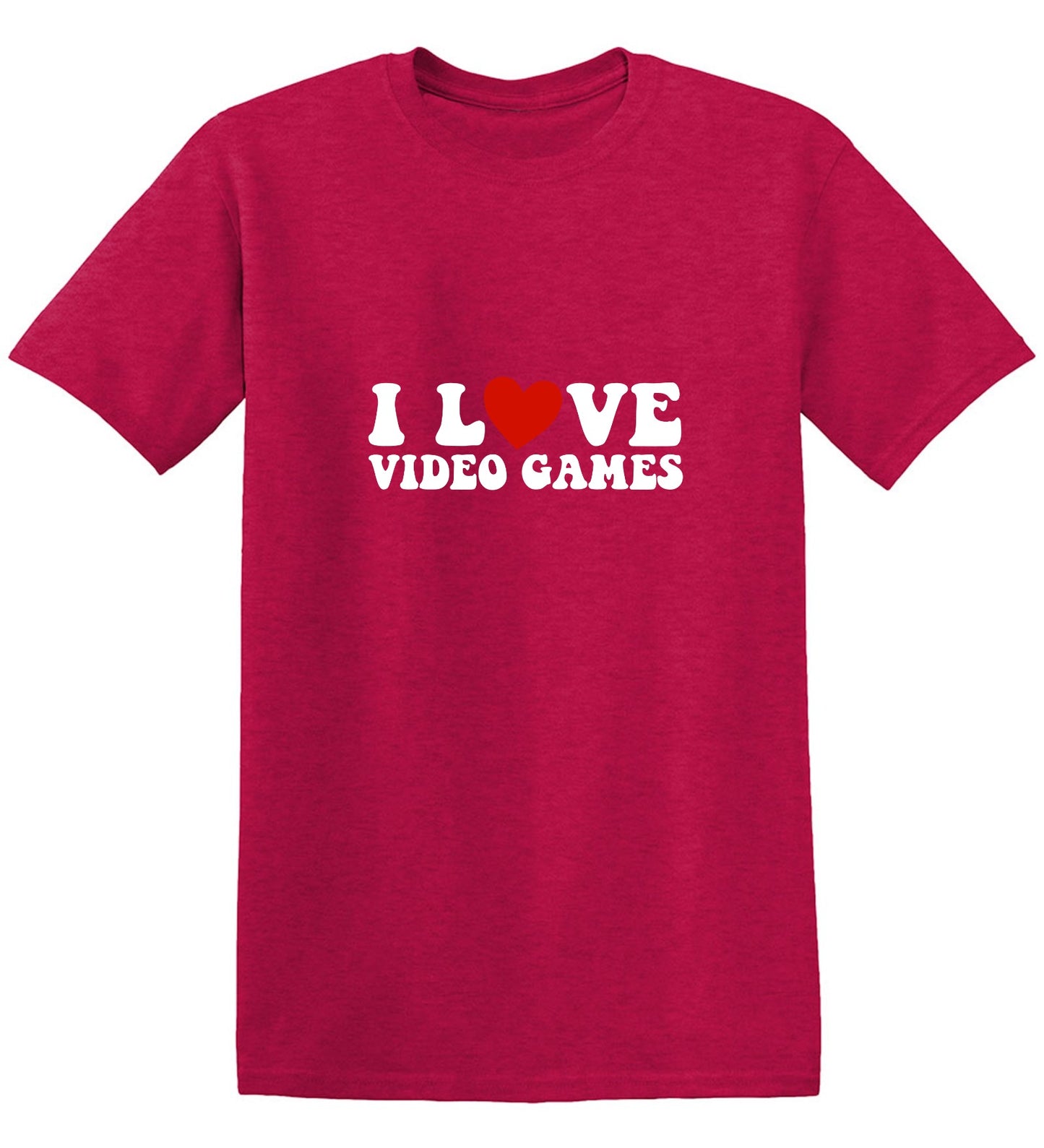 Funny T-Shirts design "I Love Video Games Shirt"