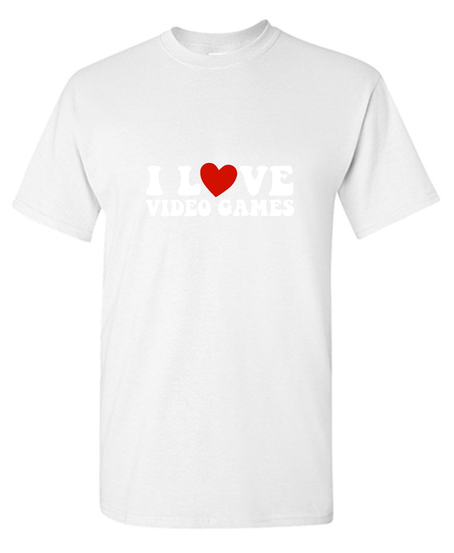 Funny T-Shirts design "I Love Video Games Shirt"