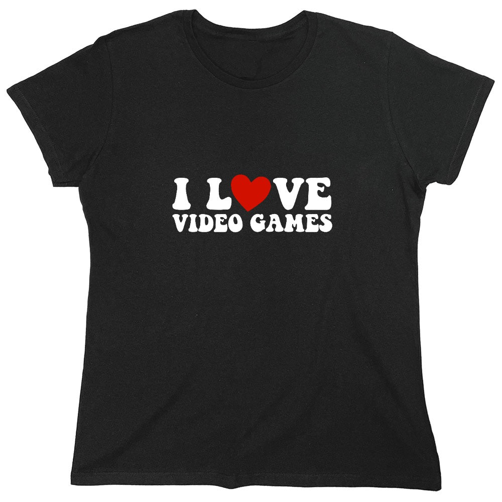 Funny T-Shirts design "I Love Video Games Shirt"
