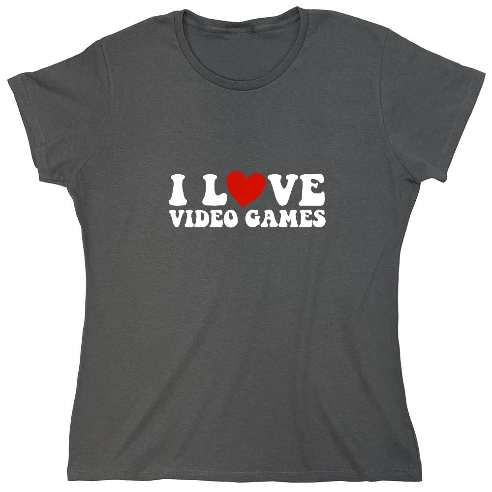 Funny T-Shirts design "I Love Video Games Shirt"
