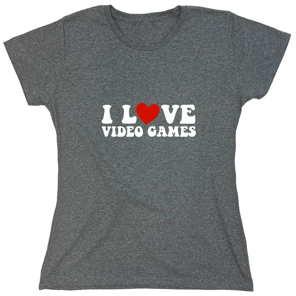 Funny T-Shirts design "I Love Video Games Shirt"