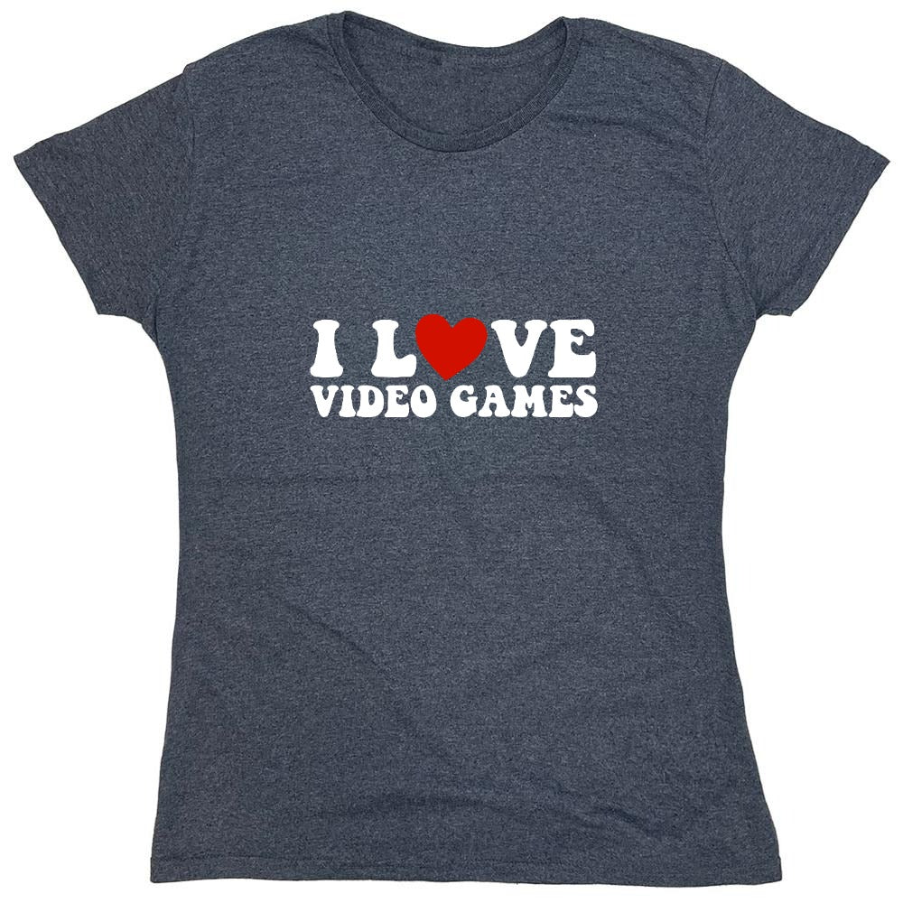 Funny T-Shirts design "I Love Video Games Shirt"