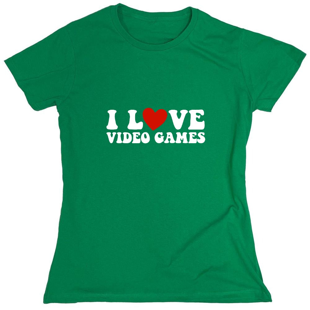Funny T-Shirts design "I Love Video Games Shirt"