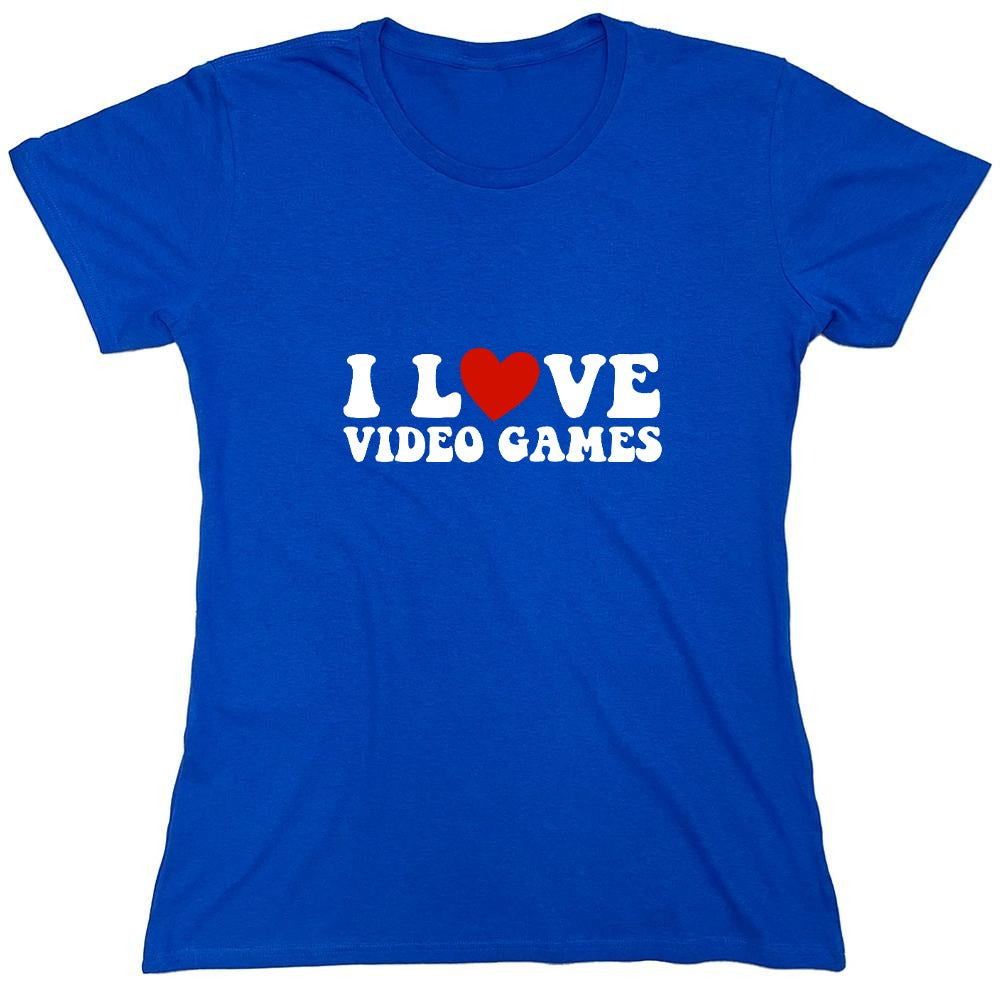 Funny T-Shirts design "I Love Video Games Shirt"