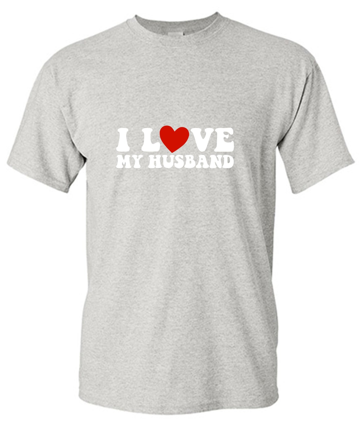 Funny T-Shirts design "I Love My Husband Cute Shirt"
