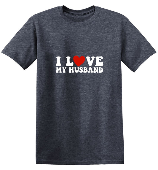 Funny T-Shirts design "I Love My Husband Cute Shirt"