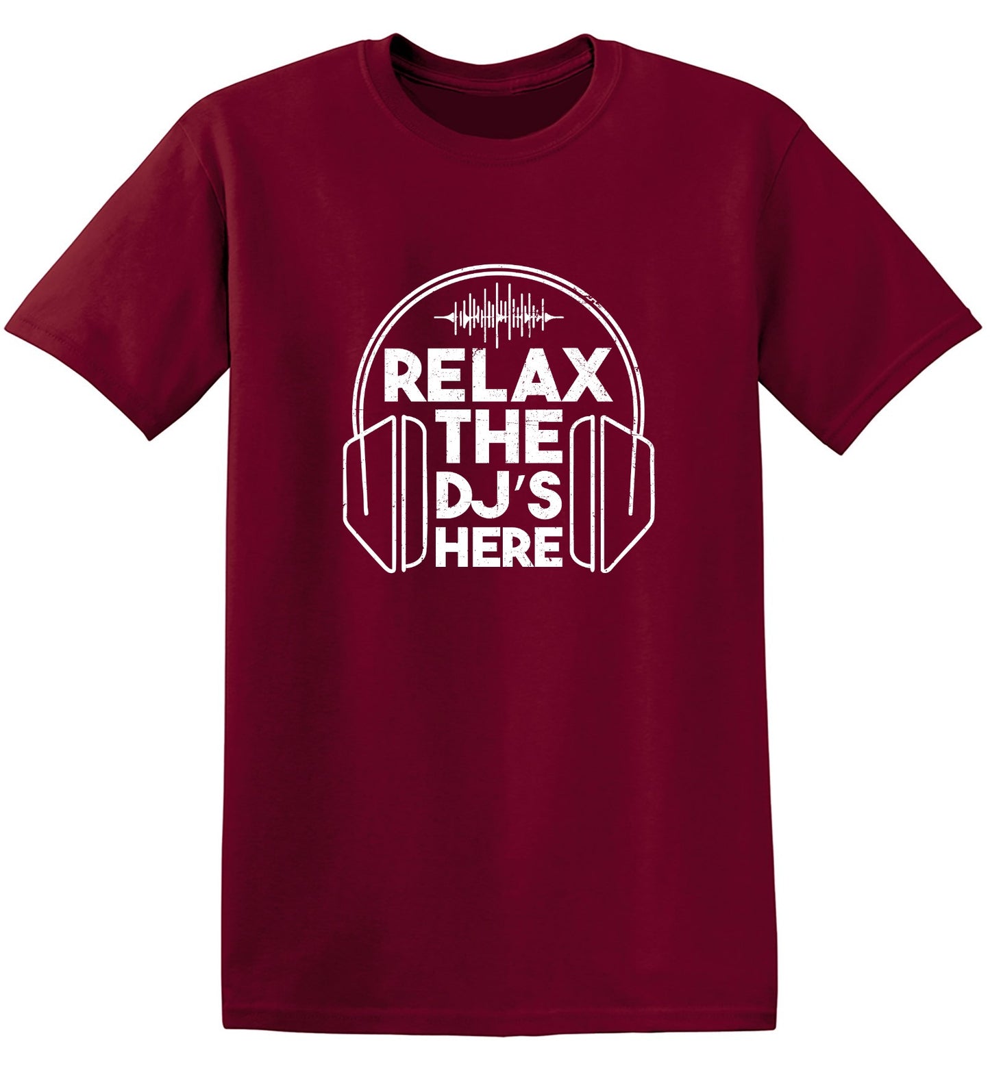 Funny T-Shirts design "Relax the DJ's here T-Shirt"
