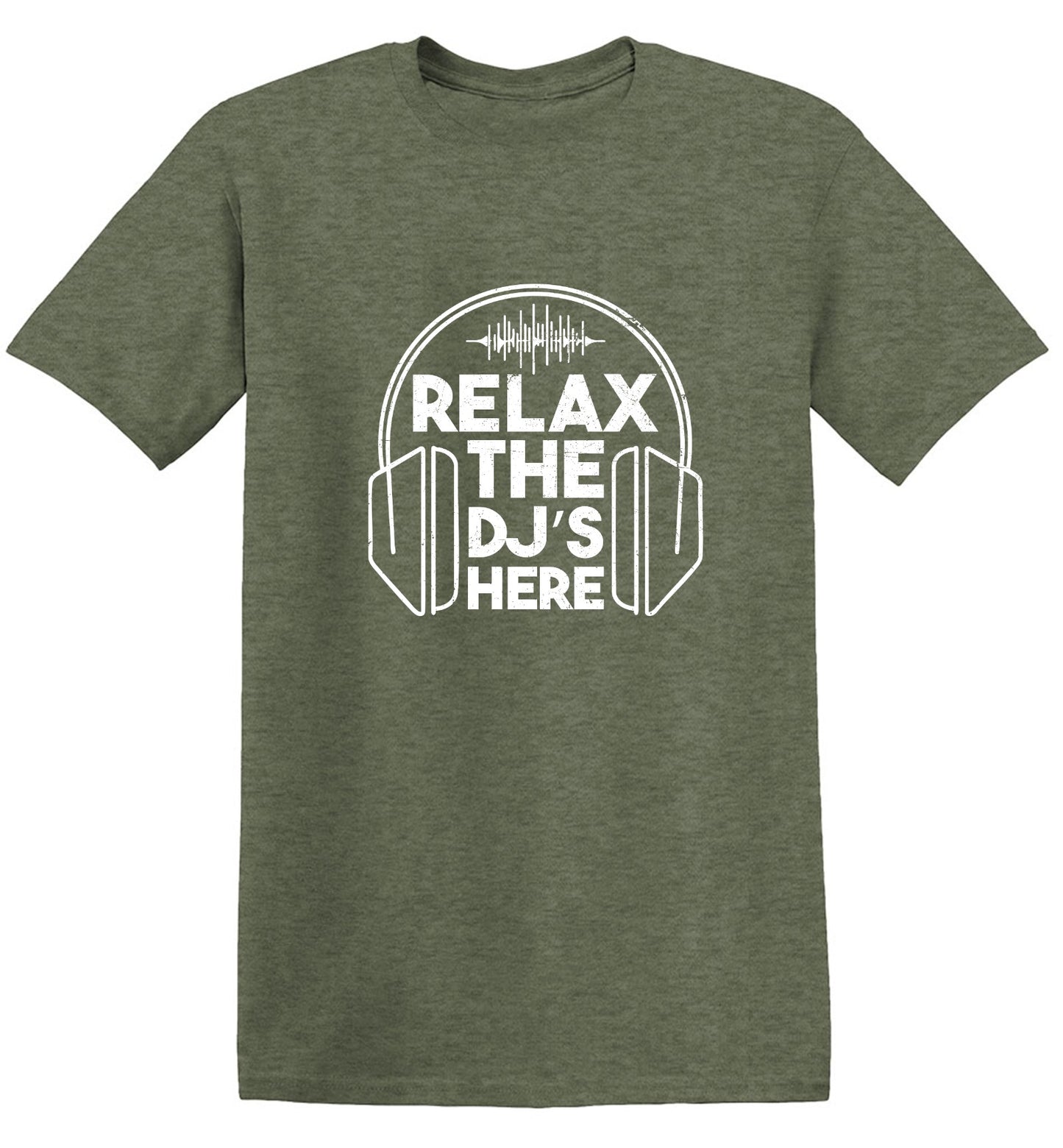 Funny T-Shirts design "Relax the DJ's here T-Shirt"