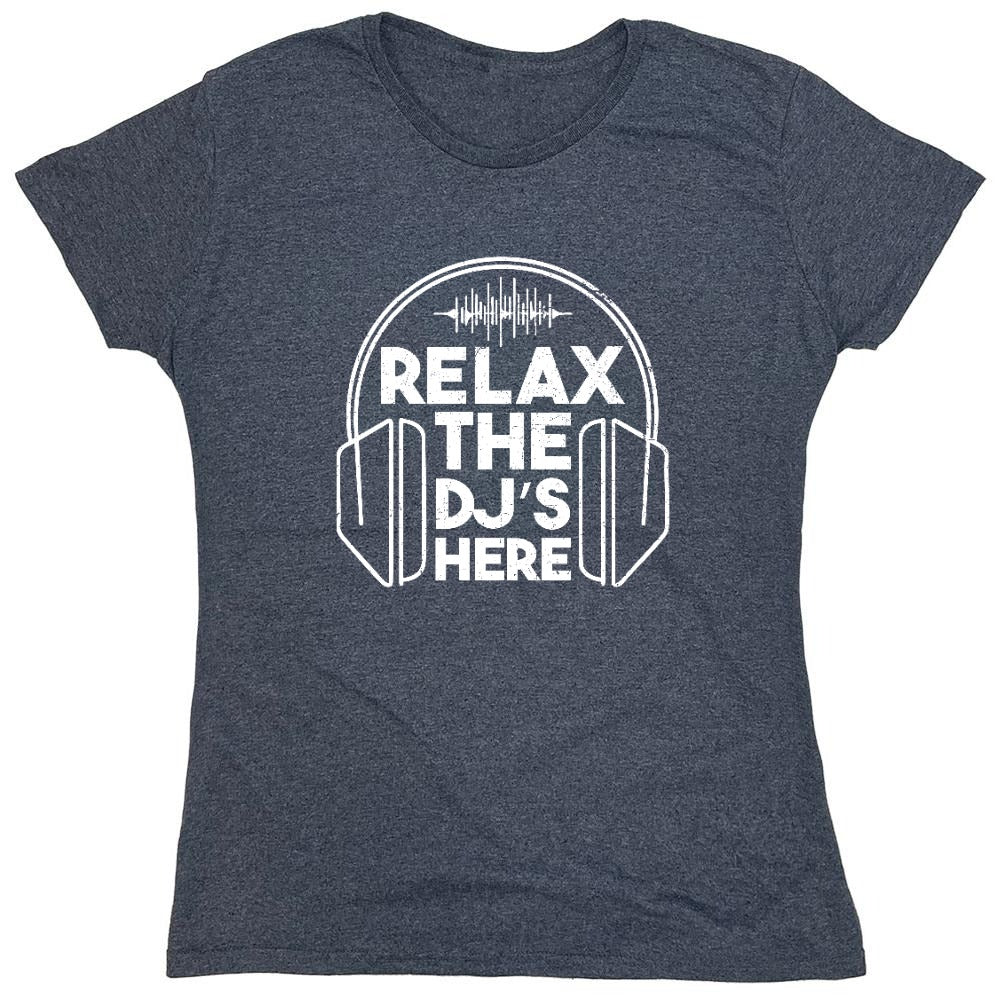Funny T-Shirts design "Relax the DJ's here T-Shirt"