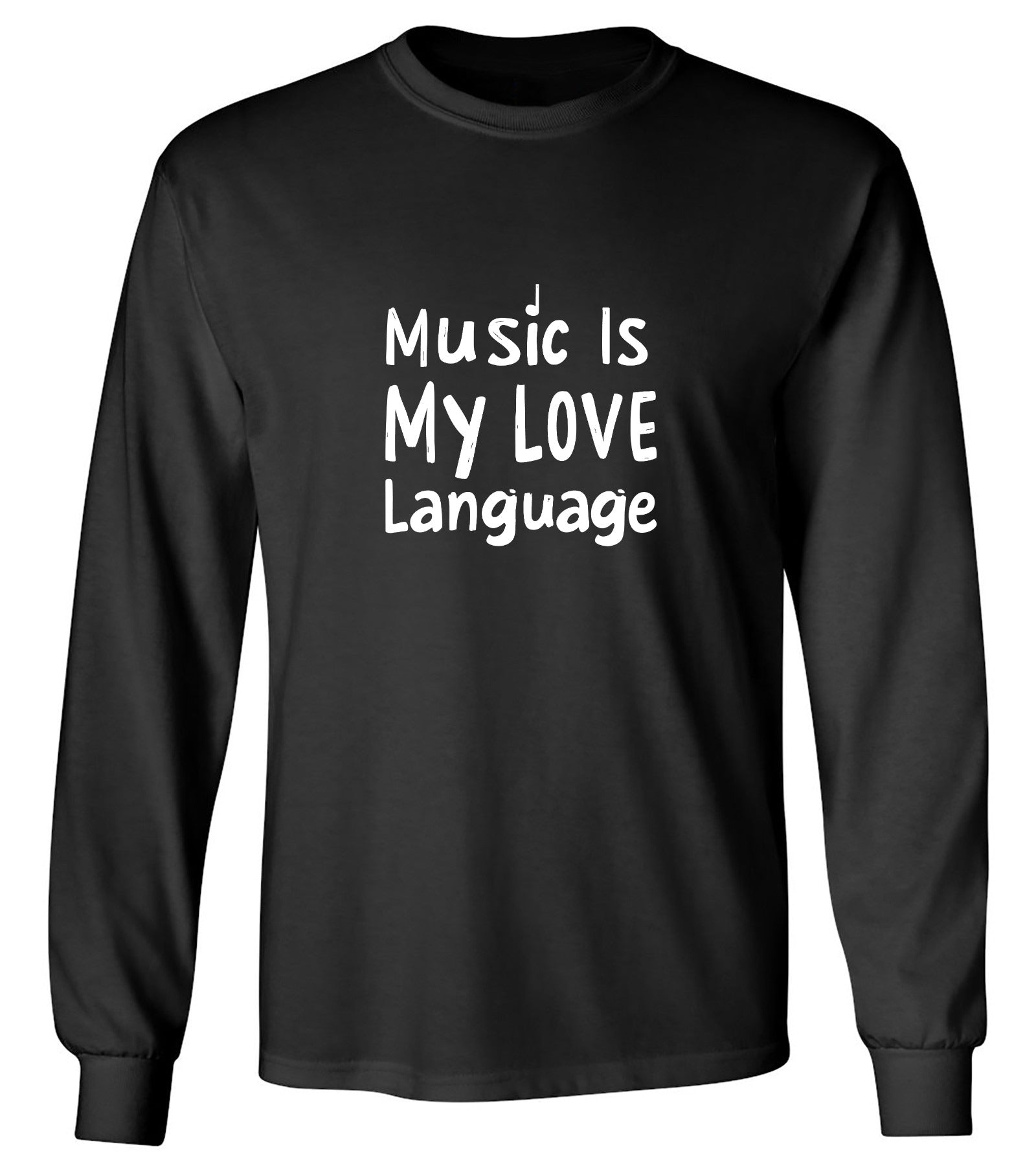 Funny T-Shirts design "Music is My Love Language Tee"