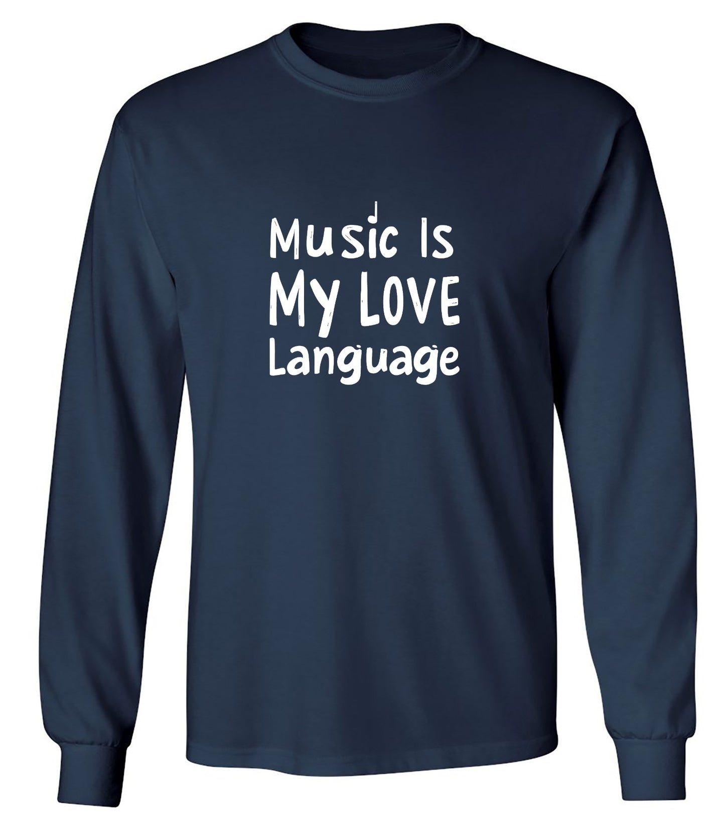 Funny T-Shirts design "Music is My Love Language Tee"