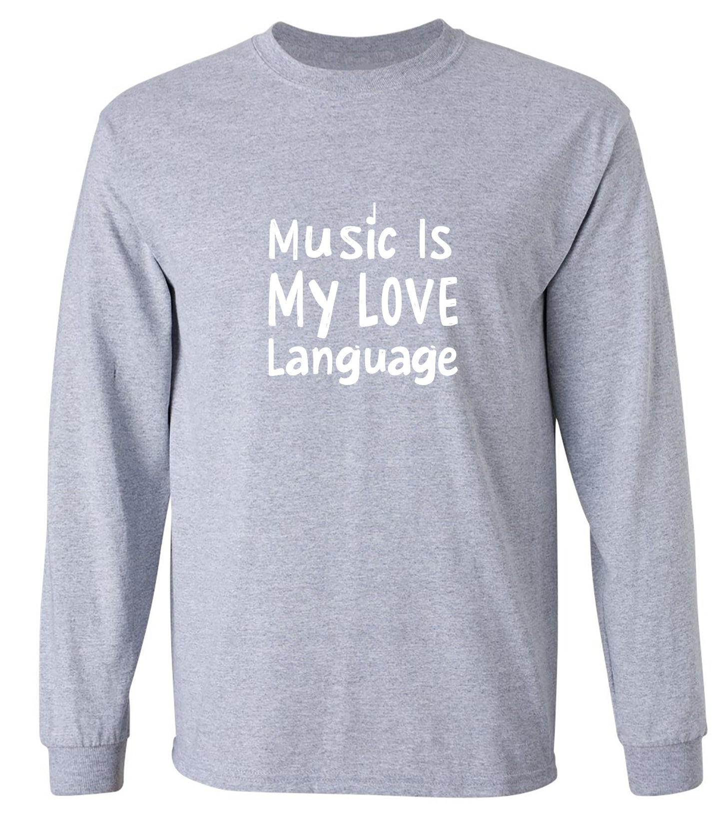 Funny T-Shirts design "Music is My Love Language Tee"