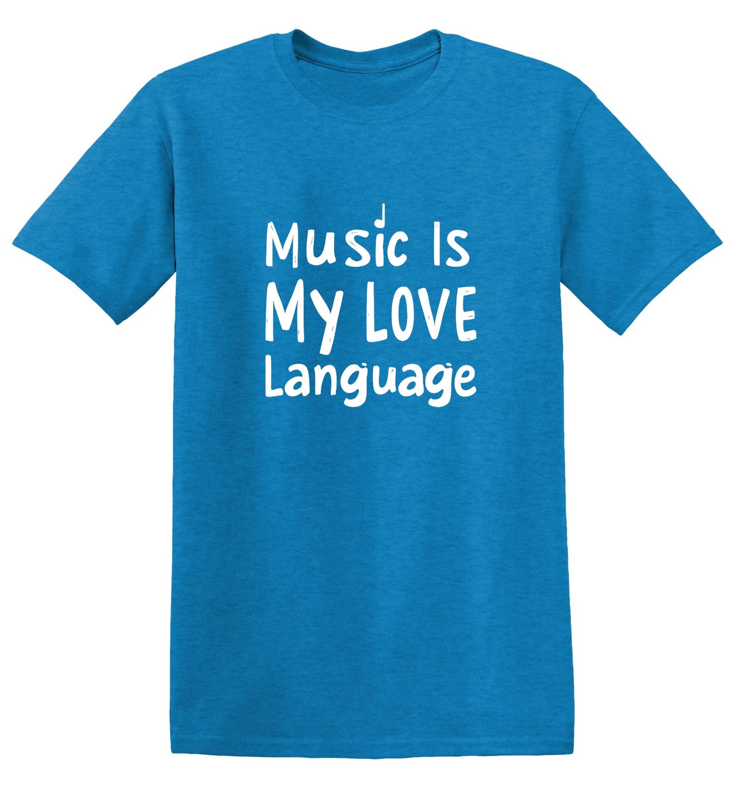 Funny T-Shirts design "Music is My Love Language Tee"