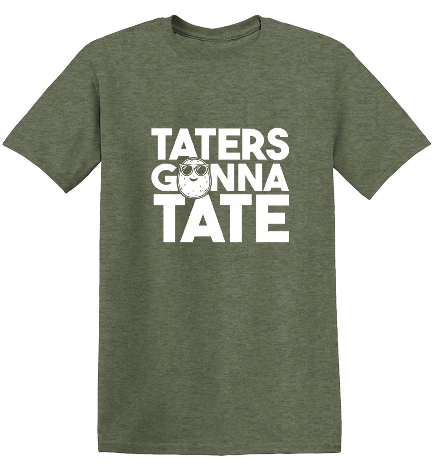 Funny T-Shirts design "Taters Gonna Tate T-Shirt - Ring Spun Tee"