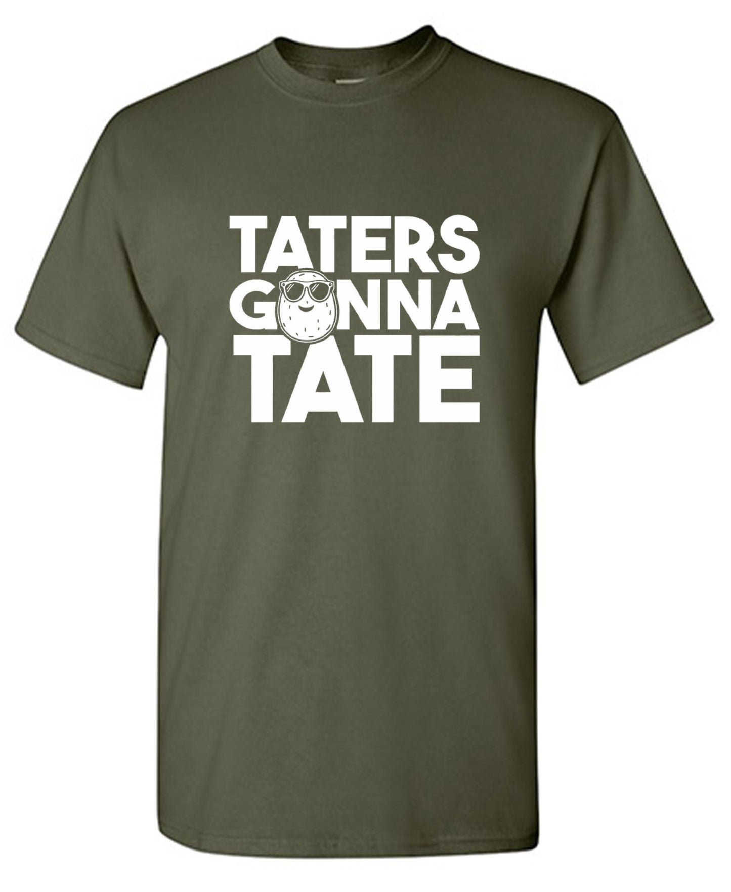 Funny T-Shirts design "Taters Gonna Tate T-Shirt - Ring Spun Tee"