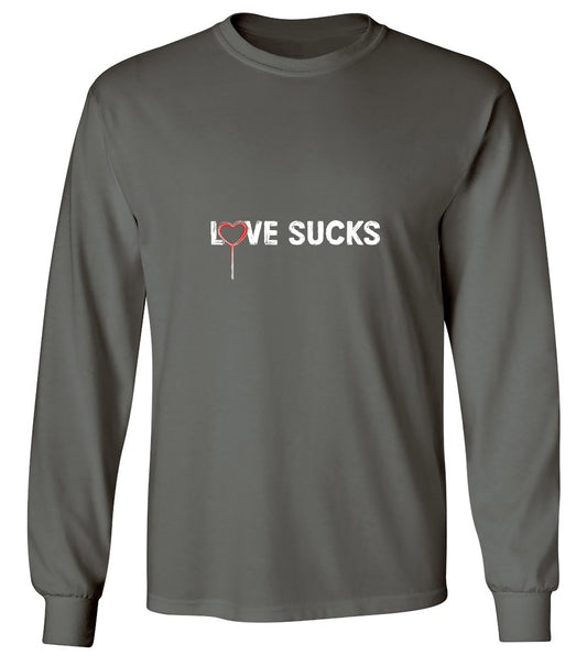 Funny T-Shirts design "Love Sucks T-Shirt - Long Sleeve"