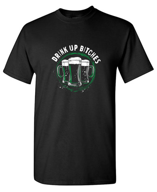 Funny T-Shirts design "Drink Up Bitches T-Shirt - Youth"