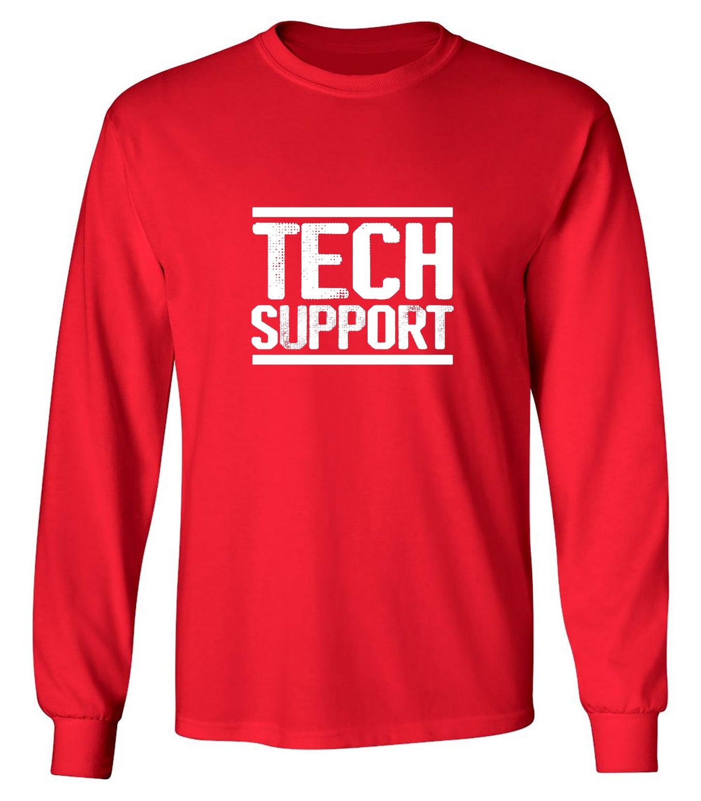 Funny T-Shirts design "Tech Support Graphic T-Shirts - Long Sleeve"