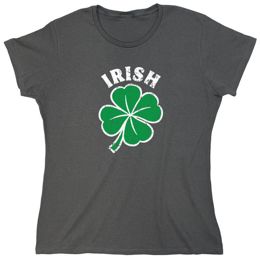 Funny T-Shirts design "Irish T Shirt Clover Design T-Shirt - Womens"