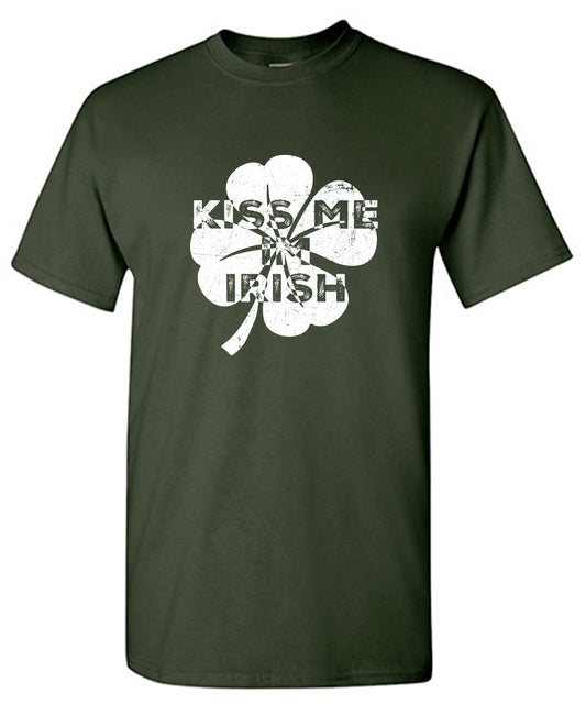 Funny T-Shirts design "Kiss Me I'm Irish funny Shirt"