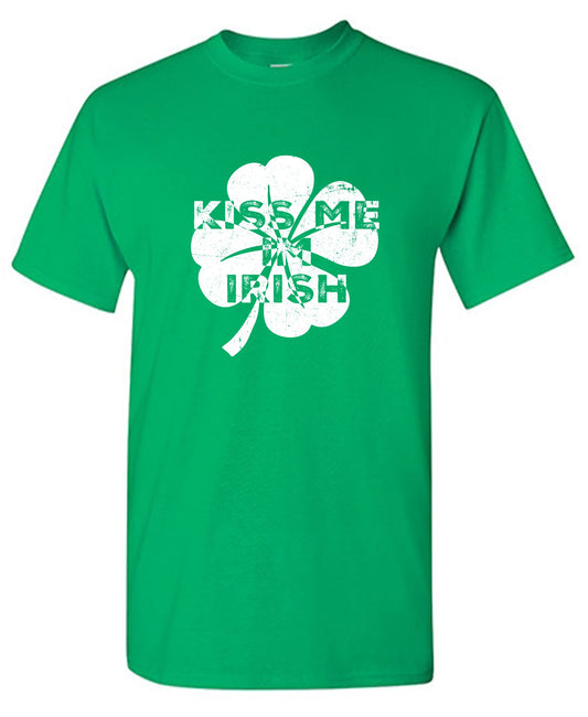 Funny T-Shirts design "Kiss Me I'm Irish funny Shirt"