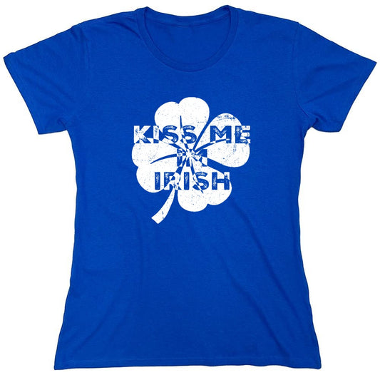 Funny T-Shirts design "Kiss Me I'm Irish funny Shirt - Womens"