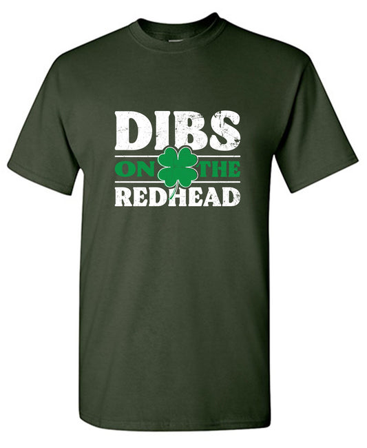 Funny T-Shirts design "Dibs on the Readhead Shirt"