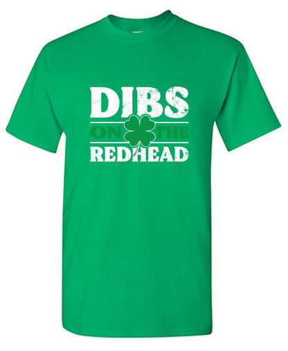 Funny T-Shirts design "Dibs on the Readhead Shirt"