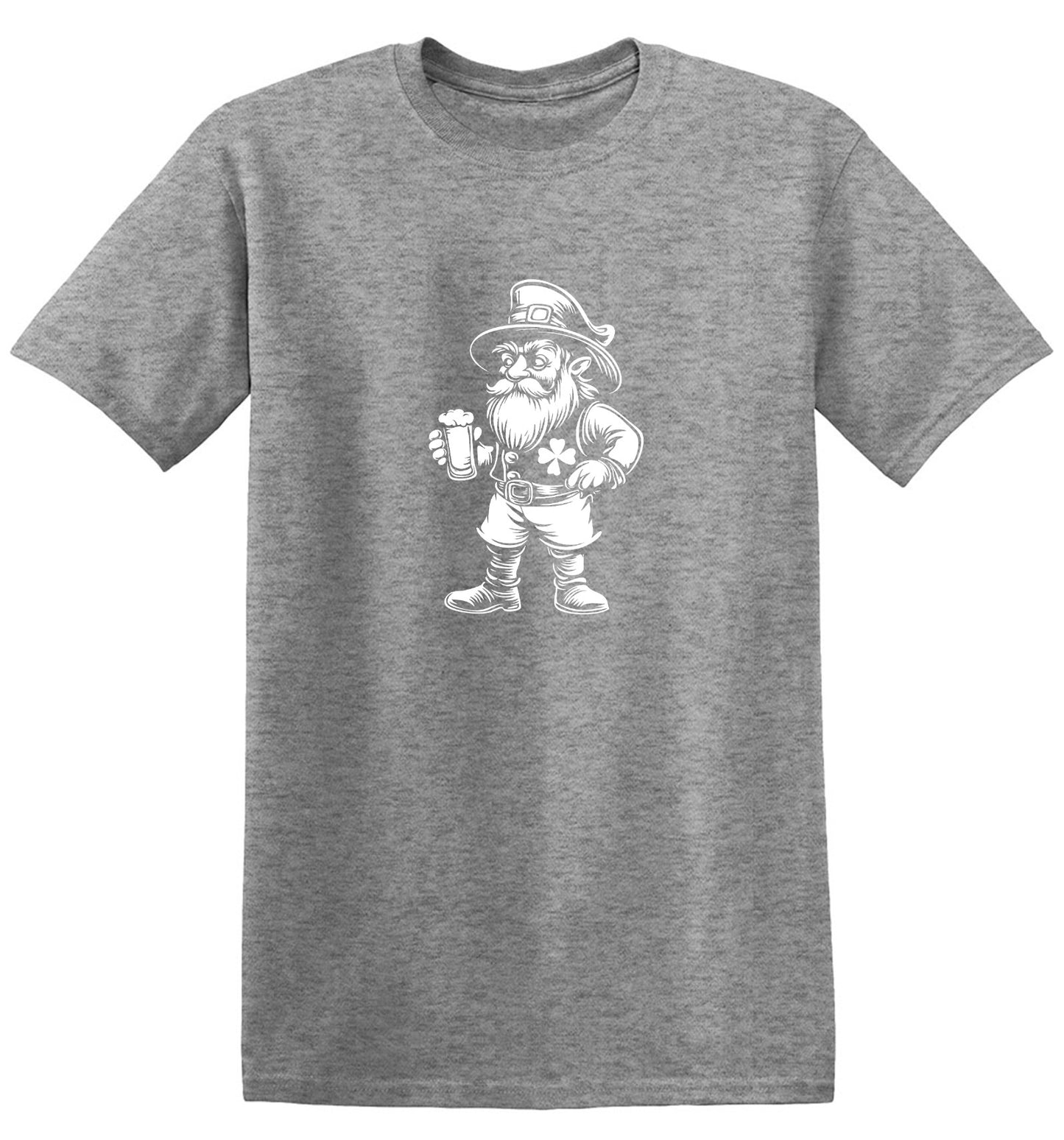 Funny T-Shirts design "Leprechaun With A Beer T-Shirt"