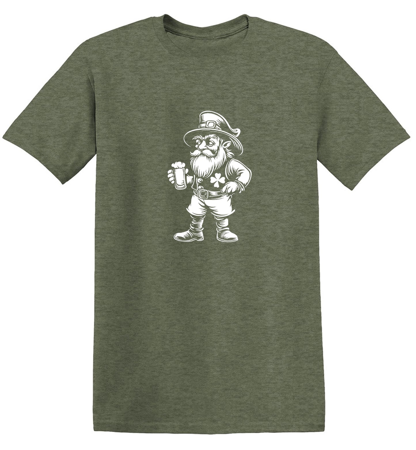 Funny T-Shirts design "Leprechaun With A Beer T-Shirt"