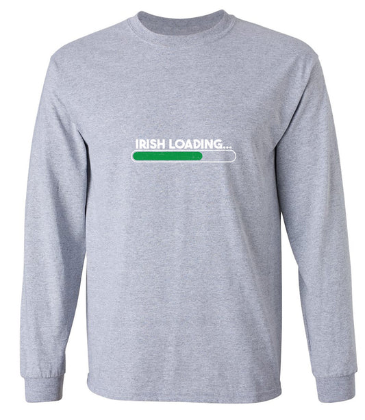 Funny T-Shirts design "Irish Loading...T-Shirt - Long Sleeve"