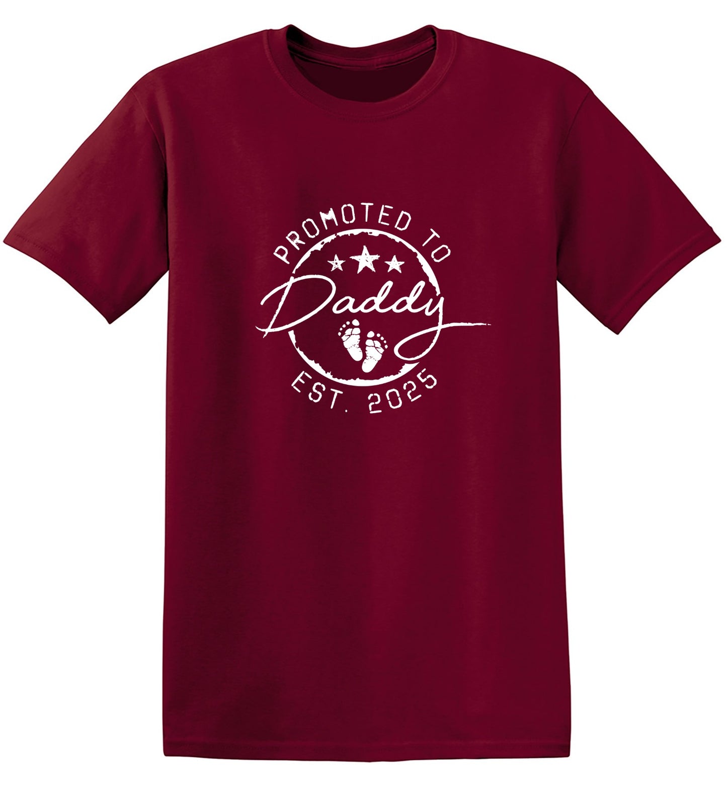 Promoted to Daddy EST. 2025 - Awesome Dad Shirt