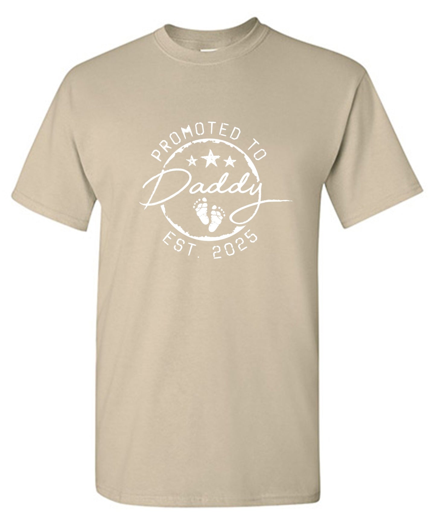 Promoted to Daddy EST. 2025 - Awesome Dad Shirt