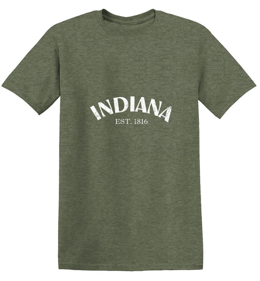 Funny T-Shirts design "Indiana Est. 1816 T-Shirt"