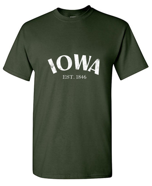 Funny T-Shirts design "Iowa Est. 1846 T-Shirt"