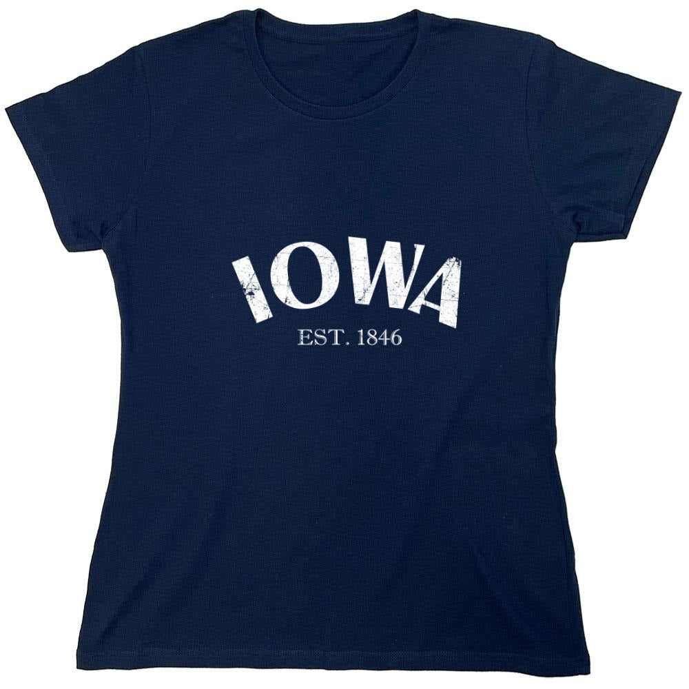 Funny T-Shirts design "Iowa Est. 1846 T-Shirt - Womens"
