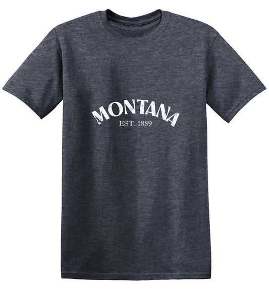 Funny T-Shirts design "Montana Est. 1889 T-Shirt"