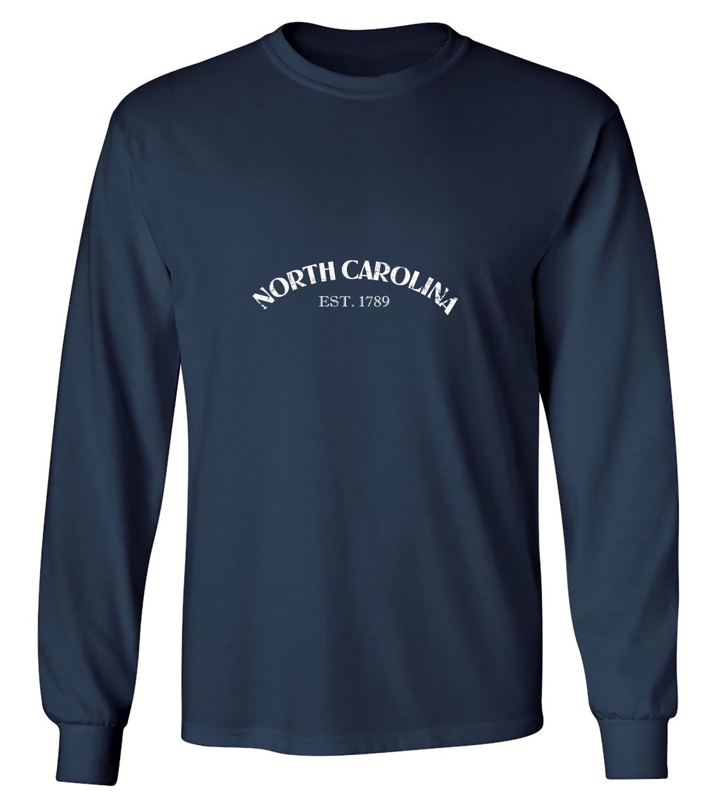 Funny T-Shirts design "North Carolina Est. 1789 T-Shirt - Long Sleeve"