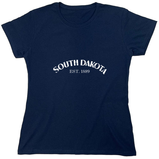 Funny T-Shirts design "South Dakota Est. 1889 T-Shirt - Womens"