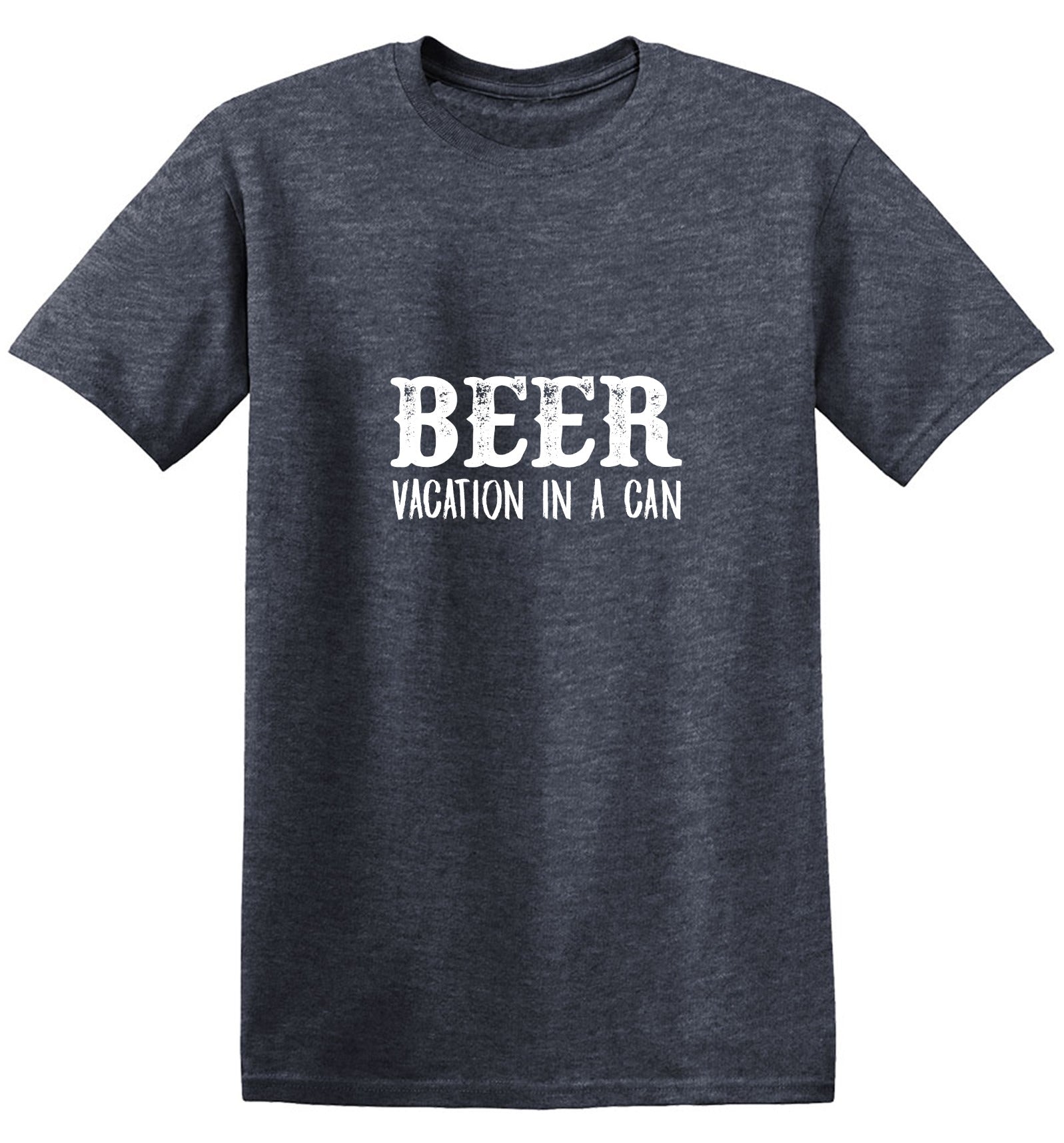 Funny T-Shirts design "Beer Vacation In A Can T-Shirt"